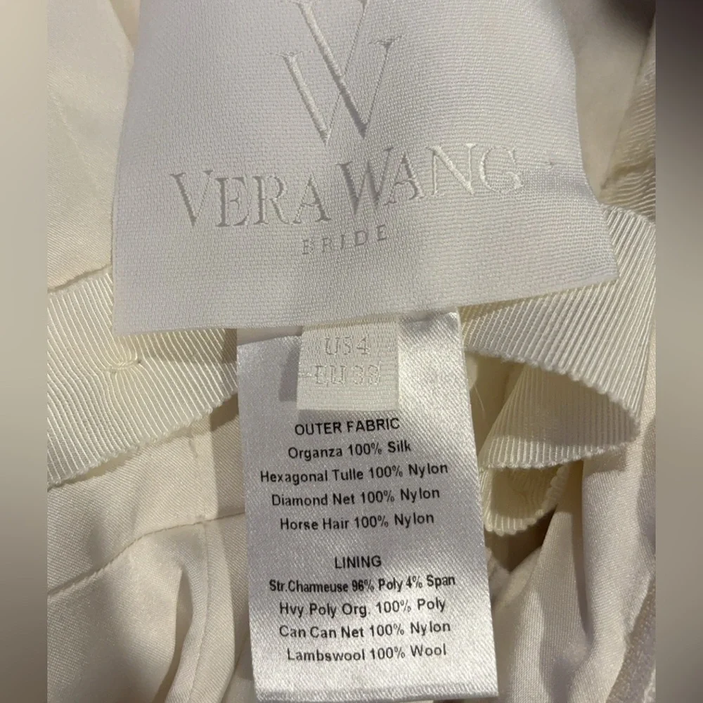 Vera Wang Kathleen Strapless Cream wedding Gown size 4 - Picture 14 of 14